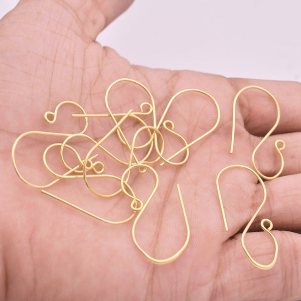 Gold Plated French Ear Wire Hooks - 31mm