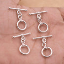 Silver Plated Toggle T Bar Bali Clasps