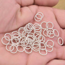 9mm Silver Plated 16 AWG Closed Jump Rings