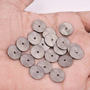 Gunmetal Black Plated Heishi Flat Disc Spacer Beads - 12mm