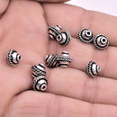 8mm Antique Silver Plated Bali Spacer Beads