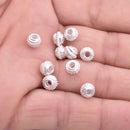7mm Silver Plated Bali Spacer Beads