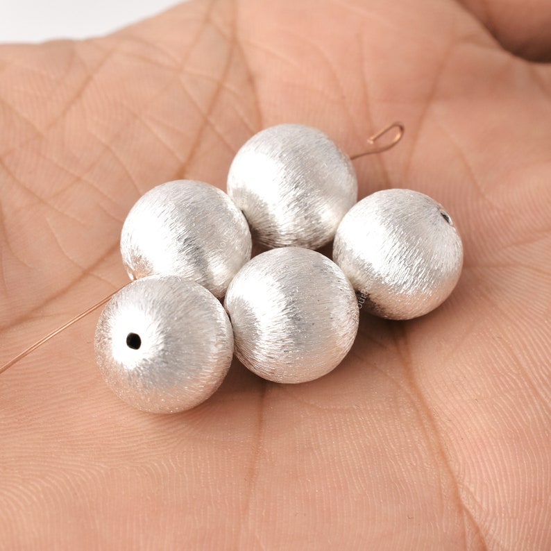 12mm Silver Plated Round Ball Spacer Beads