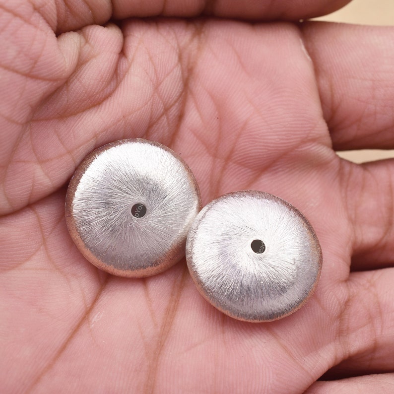 Silver Plated 20mm Saucer Spacer Beads