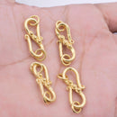 Gold Plated S Hook Clasps - 32mm
