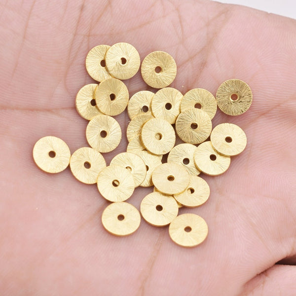 Antique Beads, Gold Spacer Beads, Bead Spacers