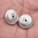 Silver Plated 18mm Saucer Spacer Beads