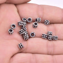 5mm Antique Silver Plated Bali Spacer Beads
