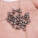 Black Plated Crimp Cover Component - 4mm