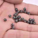 5mm Antique Silver Plated Bali Spacer Beads
