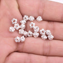 6mm Silver Plated Bali Spacer Beads