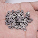 Black Gunmetal Plated Heishi Flat Disc Spacer Beads - 5mm