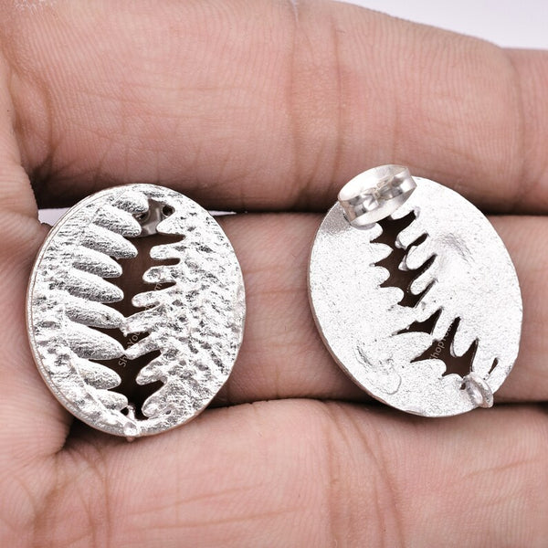 Silver Plated Shell Earring Studs