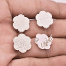 Silver Plated Floral Earring Studs