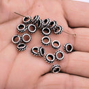 7mm Silver Plated Bali Spacer Beads