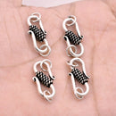 Antique Silver Plated Bali S Hook Clasps - 30mm