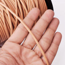 3mm Natural Beige color Leather Cord - Round - Premium Quality - Indian Leather - Wrap Bracelet Making Findings, Lead Free, Necklace Making