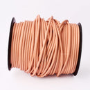 3mm Leather Cord - Peach Color - Round - Indian Leather - Wrap Bracelet Making Findings