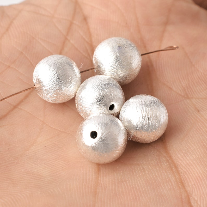10mm Silver Plated Round Ball Spacer Beads