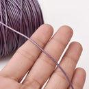 1.5mm Metallic Purple Leather Cord - Round