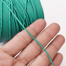 1.5mm Leather Cord - Cyan Blue - Round - Matt Finish