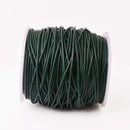 1.5mm Leather Cord - Emerald Green Color - Round