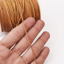 1.5mm Leather Cord - Antique Yellow Brown - Round