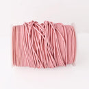 2mm Leather Cord - Baby Pink Color - Round - Indian Leather - Wrap Bracelet Making Findings