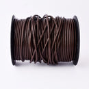 3mm Natural Tan Brown Leather Cord - Round - Premium Quality - Indian Leather - Wrap Bracelet Making Findings - Lead Free - Necklace Making