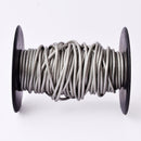 3mm Metallic Silver Leather Cord - Round - Premium Quality - Indian Leather - Wrap Bracelet Making Findings - Lead Free - Necklace Making