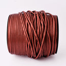 3mm Metallic Red Leather Cord - Round - Premium Quality - Indian Leather - Wrap Bracelet Making Findings - Lead Free - Necklace Making