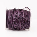 1.5mm Berry Metallic Purple Leather Cord  Round