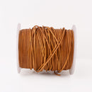 1.5mm Leather Cord - Antique Yellow Brown - Round