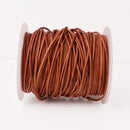 1.5mm Leather Cord - Natural Red - Round - Matt Finish