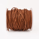 1.5mm Leather Cord - Natural Mustard Brown - Round