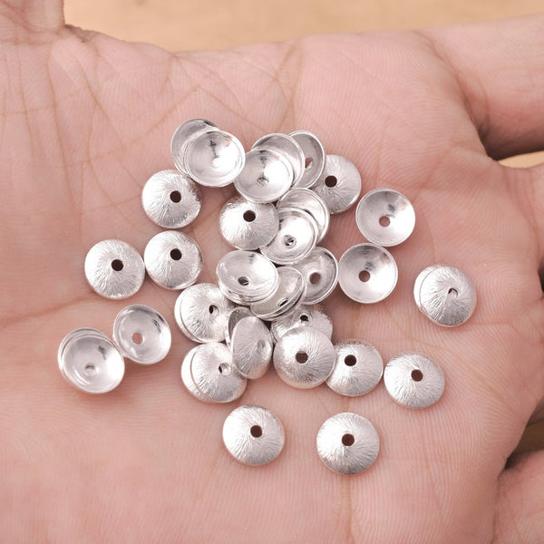Bali Sterling Silver Beads | Bead Caps | Scalloped Skirt