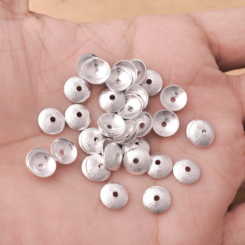 bead caps, sterling silver bead caps, bead caps for jewelry making, jewelry bead caps