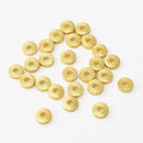 Gold Plated Heishi Rondelle Spacer Beads - 6mm