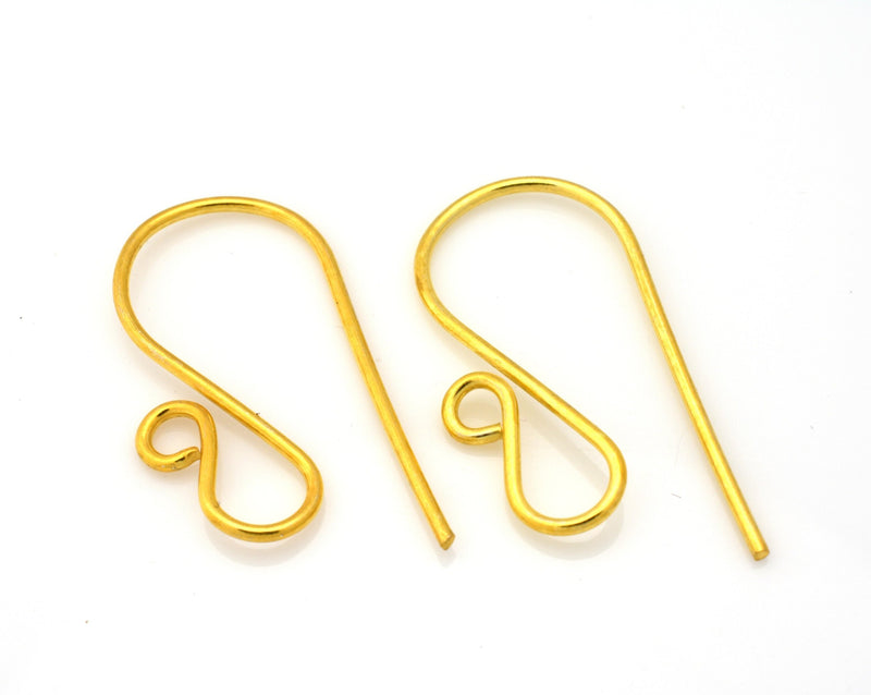 Gold Ear Wire Hooks Parts For Earring Makings