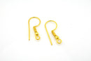 Gold Ear Wire Ear Hooks Parts For Earring Makings