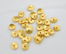 Gold Brushed  Spacers Wavy Heishi Disc Beads For Jewelry Makings