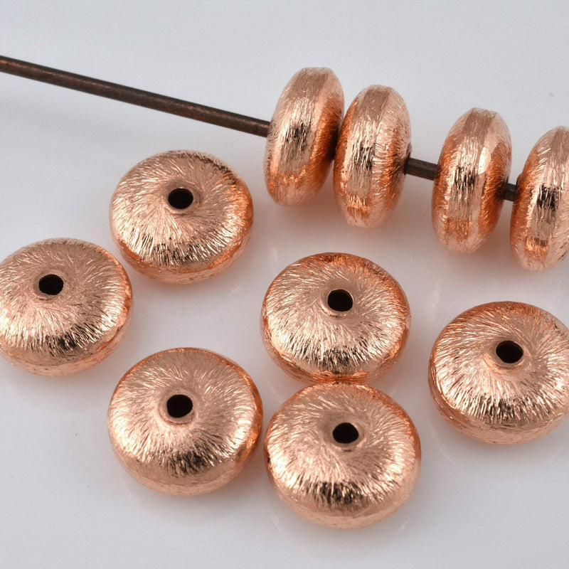 Copper Saucer Beads For Jewelry Makings 
