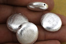Silver Plated 20mm Saucer Spacer Beads