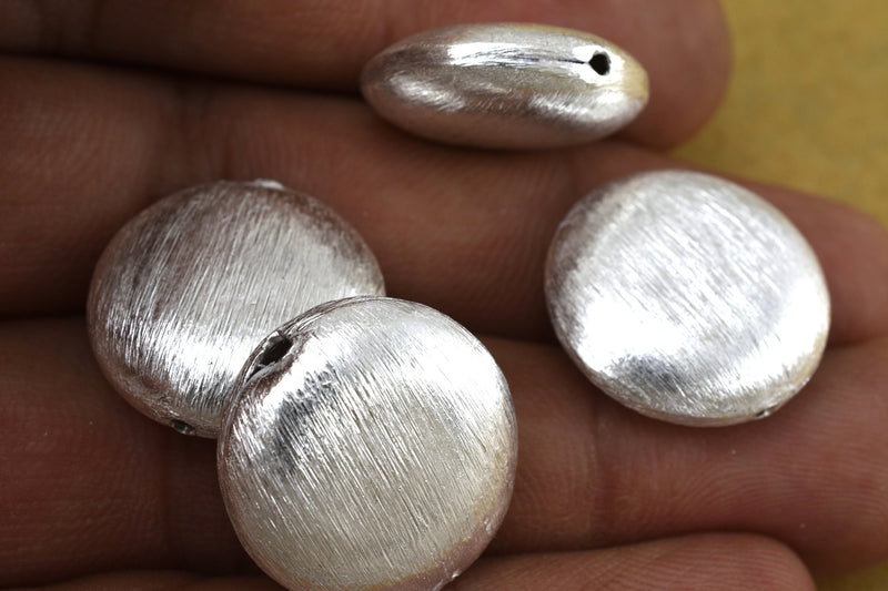 Silver Plated 20mm Saucer Spacer Beads