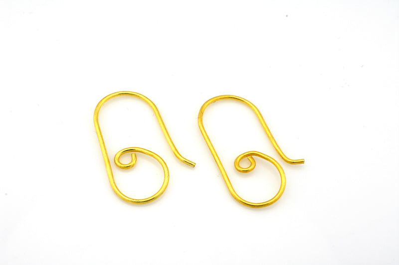 Gold Ear Wire Hooks Parts For Earring Makings