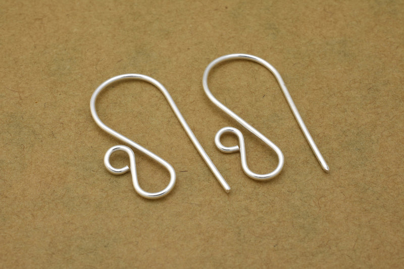 Silver Ear Wire Hooks Parts For Earring Makings