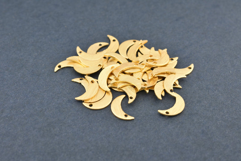 Gold Moon Pendant Charms For Jewelry Makings 