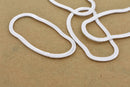 Silver Organic Freeform Shaped  Loop Connector Links For Jewelry Makings 