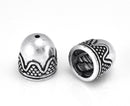 Antique Silver Tassel Cord End Caps For Jewelry Makings