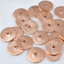 Copper Brushed Flat Spacers Heishi Disc Beads For Jewelry Makings 
